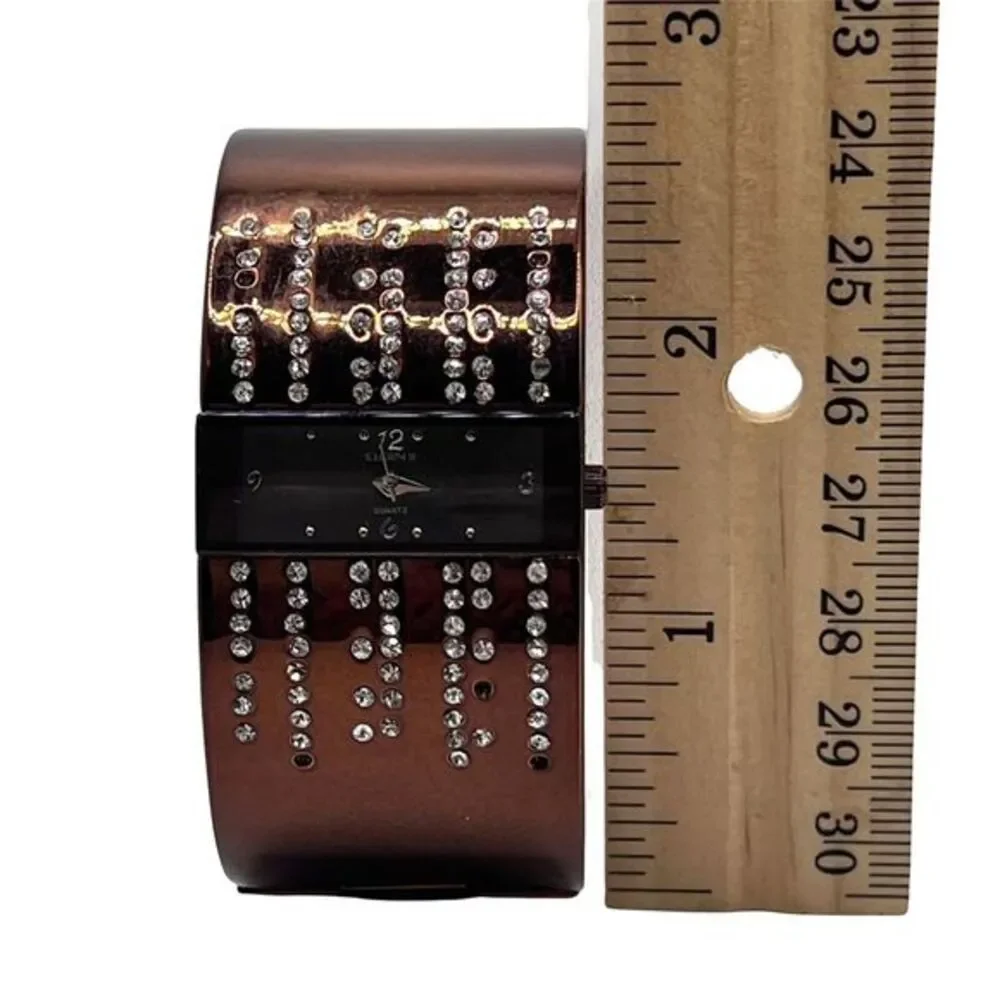 ELGIN II Women's‎ Watch Bangle Rhinestones Bracelet